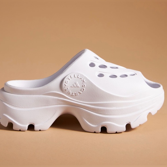 ADIDAS By STELLA MCCARTNEY White Clogs - Women’s Size 9 - New In Box - Picture 4 of 10